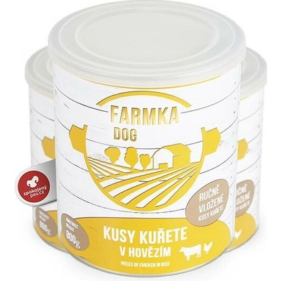Sokol Falco Farmka Dog kusy kurčaťa v hovädzom 800 g