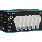 Mexen Vintis 6x LED нажежаема крушка E27, A60, 4W, 55 lm, зелена - L150-E27-04XX-46x06 (L150-E27-04XX-46x06)
