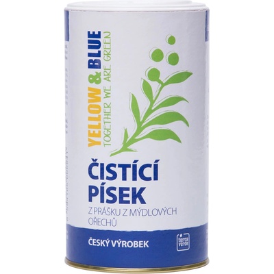 Yellow & Blue čistiaci piesok z prášku z mydlových orechov dóza 0,5 kg