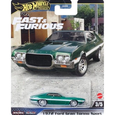 Mattel Hot Wheels Premium Fast and Furious 1972 Ford Gran Torino Sport
