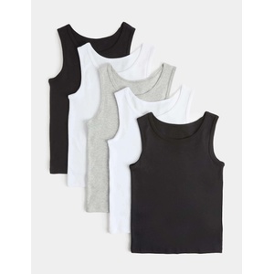 Marks & Spencer Памучни потници, 5 бр в пакет (2-14 години) Marks & Spencer черна Marks & Spencer | Cheren | Момчешки | 4-5 години