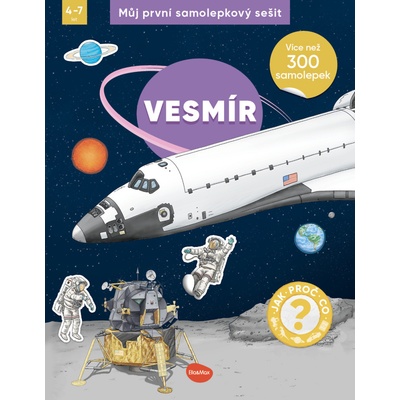 Můj první samolepkový sešit vesmír