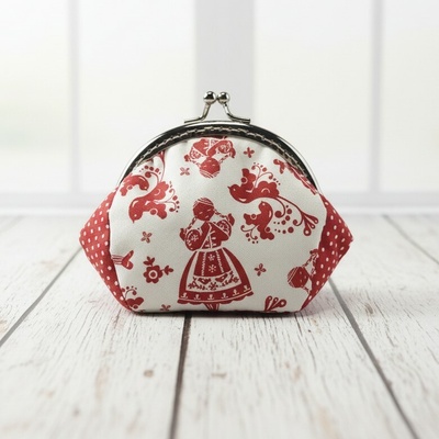 Joan Atelier Taštička Klárky folklór červenobílá