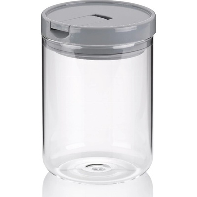 Kela Dóza ARIK sklo šedá H 15cm Ř 10,5cm 900 KL-12108