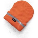 Malfini Spark zimní čepice pletená + fleece hi viz oranžová