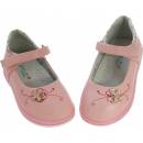 Dětské polobotky profilovaná kožená vložka na suchý zip 6474