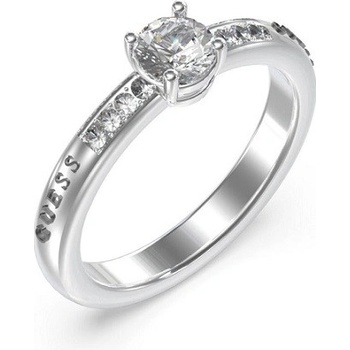 Guess oceľový prsteň so zirkónmi JUBR03176JWRH