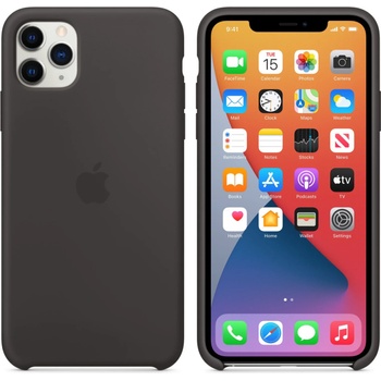 Apple Оригинален гръб Apple Silicone Cover за iPhone 11 Pro Max - Черен, MX002ZE/A