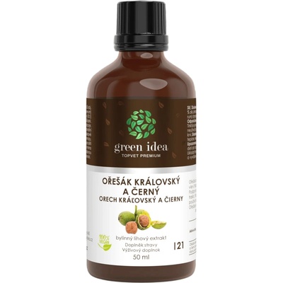 Green idea Orech kráľovský a čierny tinktúra kvapky 50 ml