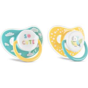 Lorelli БИБЕРОН ЗАЛЪГАЛКА С КАПАЧЕ 2БР. 6М+ yellow/blue (10220760001)