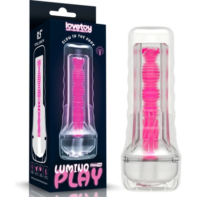 Lovetoy Lumino Play Masturbator 8.5" Pink Glow