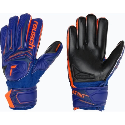 Reusch Attrakt Infinity Finger Support Junior sharp blue/shocking orange/black
