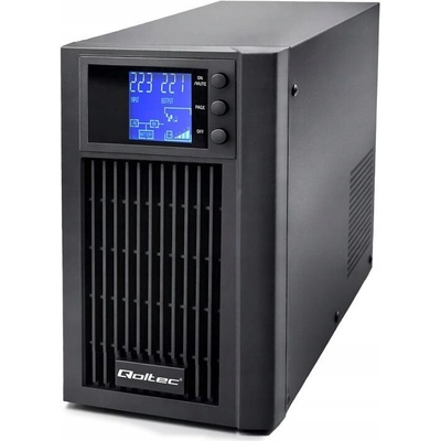 Qoltec Pure Sine Wave 3kVA 2400W AVR LCD