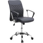 TopMebel Офис стол Avelon TopMebel с PU кожа в черен цвят 60x56x94/103cm