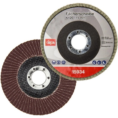 DEMA Lamelový vejárový brúsny kotúč 115 mm K120