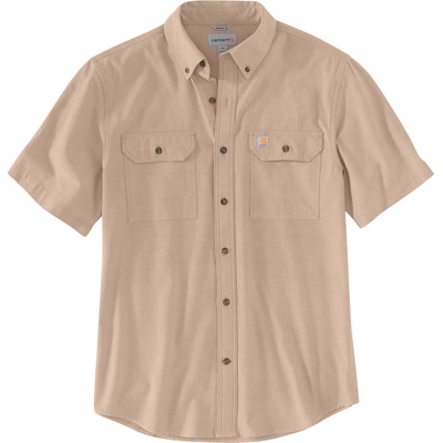Carhartt Мъжка риза с копчета Carhartt Loose Chambray S/S Shirt - Dark Tan Chambray (033-2289-0211)