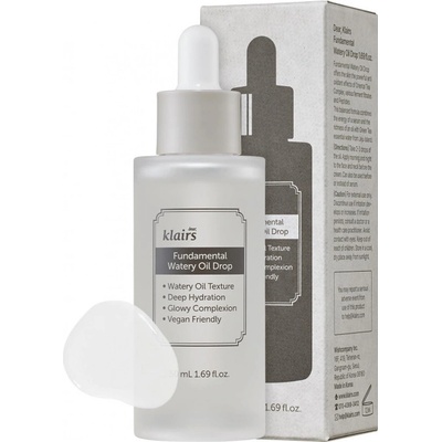 Dear, Klairs Fundamental Watery Oil Drop Серуми за лице, емулсии, флуиди 50ml