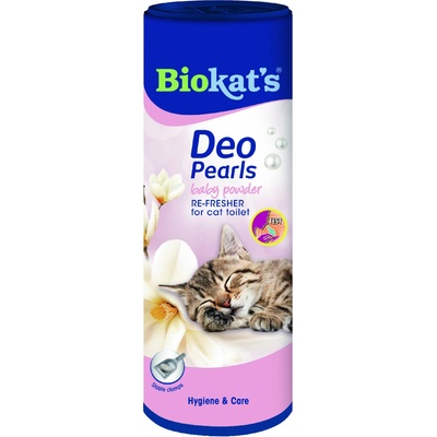 Biokats Deo Pearls Osvěžovač WC Baby powder 700 g