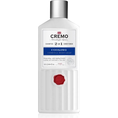 Cremo Citrus & Mint Leaf 2in1 Cooling Shampoo стимулиращ и освежаващ шампоан 2 в 1 за мъже 473ml