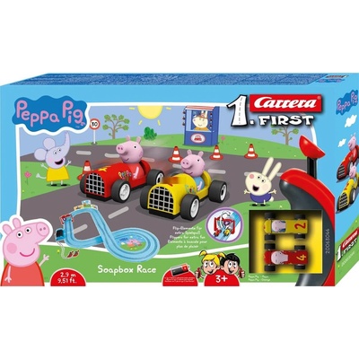 Carrera Carrera FIRST Peppa Pig - Soopbox Race писта играчка със състезателни автомобили (20063044)