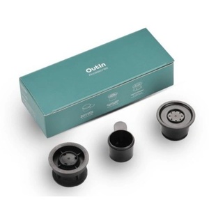 Outin Комплект адаптери 3 в 1 за Outin Nano преносима еспресо машина, Черен (Adapter Set)