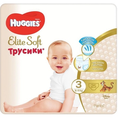 Huggies Elite Soft Pants 3 6-11 kg 25 ks