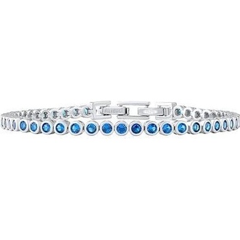 Silvego Strieborný tenisový náramok OLIVIA so syntetickým Spinelom 4 mm JJJCSBRD25BSPB