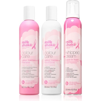 Milk Shake Colour Care Flower Fragrance Go Pink Threepack комплект за боядисана коса