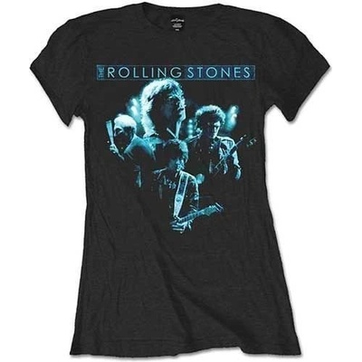 The Rolling Stones Band Glow Black S Дамски Риза (RSTEE18LB01)