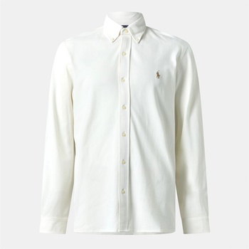 Ralph Lauren Риза Polo Ralph Lauren Men's Slim Fit Button-Down Plain Shirt - Pale Cream