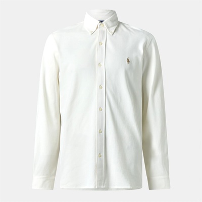 Ralph Lauren Риза Polo Ralph Lauren Men's Slim Fit Button-Down Plain Shirt - Pale Cream