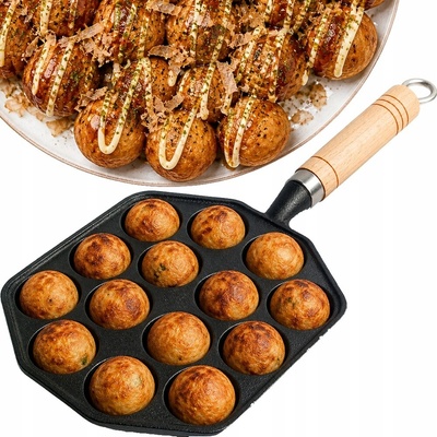 Grilovací pánev Emro Aziatica Litinová pánev na Takoyaki 17 cm litinová