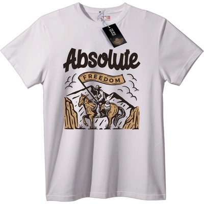 NOONEBRAND Тениска Абсолютна Свобода - 7XL, Black