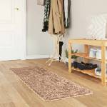 vidaXL Каса за килим MARSA Кафяво 50 x 100 cm Полиестер и PVC (42023205)