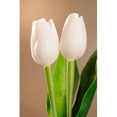 Paramit Umělý tulipán sněhově bílý 40 cm
