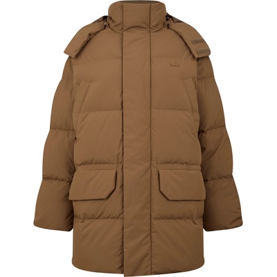 Lacoste Яке Lacoste Men's Long Detachable Hood Long Sleeve Puffer Jacket - Leafy