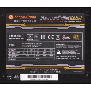 Thermaltake Smart SE 630W Modular SPS-630MPCBEU