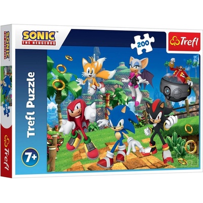 Trefl Пъзел Trefl от 200 части - Таралежът Соник и приятели (13323)