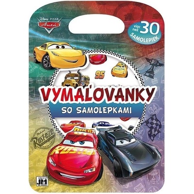 Vymaľovanky so samolepkami Autá