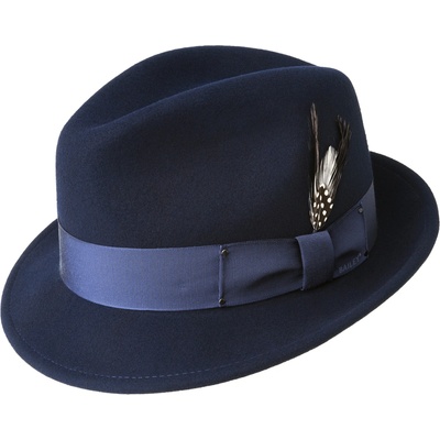 Bailey Tino vlněný klobouk trilby modrý