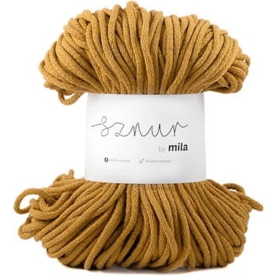 Bavlněná šňůra MILA 5mm - Okrová/P39