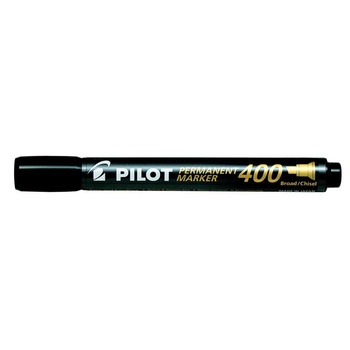 Pilot Перманентен маркер Pilot 400, скосен връх, черен (SCA-400-20B) (SCA-400-20B)
