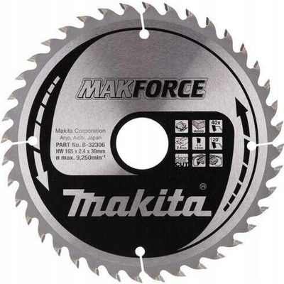 Makita Kotouč pilový Makforce 165x30 40 zubů B-32306