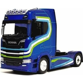 Bburago Haulers Custom Cabs Scania 770S Blue 1:43