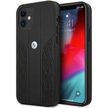 BMW Калъф BMW BMHCP12SRSPPK Leather Curve Perforate, за Apple iPhone 12 mini, черен (BMW000375)