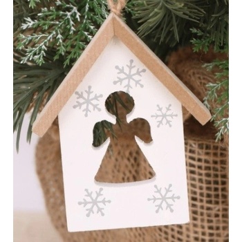 Sempro Závesný Domček s anjelikom 662A biely