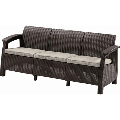Keter Corfu Love Seat Max hnědá – Zboží Dáma
