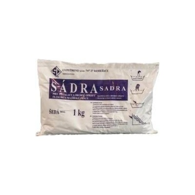 Sádra stavební šedá - 1 kg