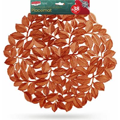 X-Tech Prestieranie bronzové metalický efekt okrúhle PVC 38 cm