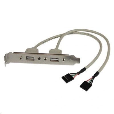 StarTech StarTech. com USBPLATE кабелен преобразувател мъжко/женско 2 x IDC 2 x USB A Сребърен (USBPLATE)